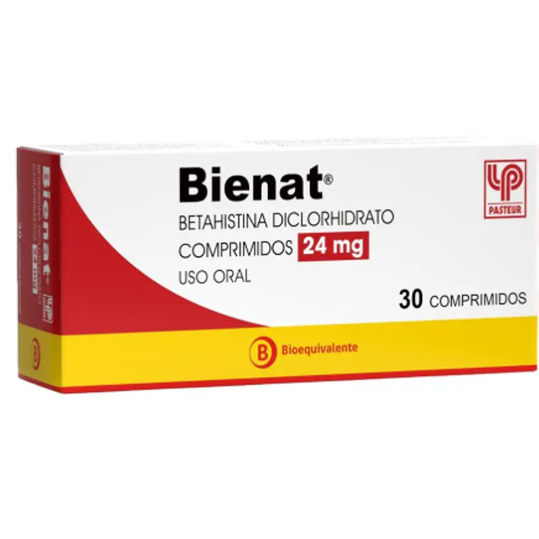 Bienat (B) Betahistina 24 mg 30 Comprimidos. 1