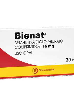 Bienat (B) Betahistina 16 mg 30 Comprimidos.