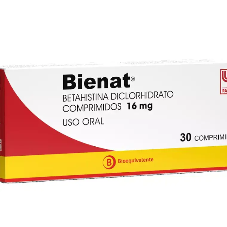 Bienat (B) Betahistina 16 mg 30 Comprimidos. 1