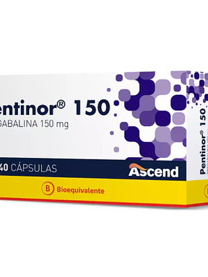 Pentinor (B) Pregabalina 150 mg 40 Cápsulas.