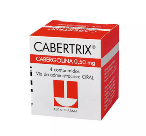 Cabertrix Cabergolina 0,5 mg 4 Comprimidos.