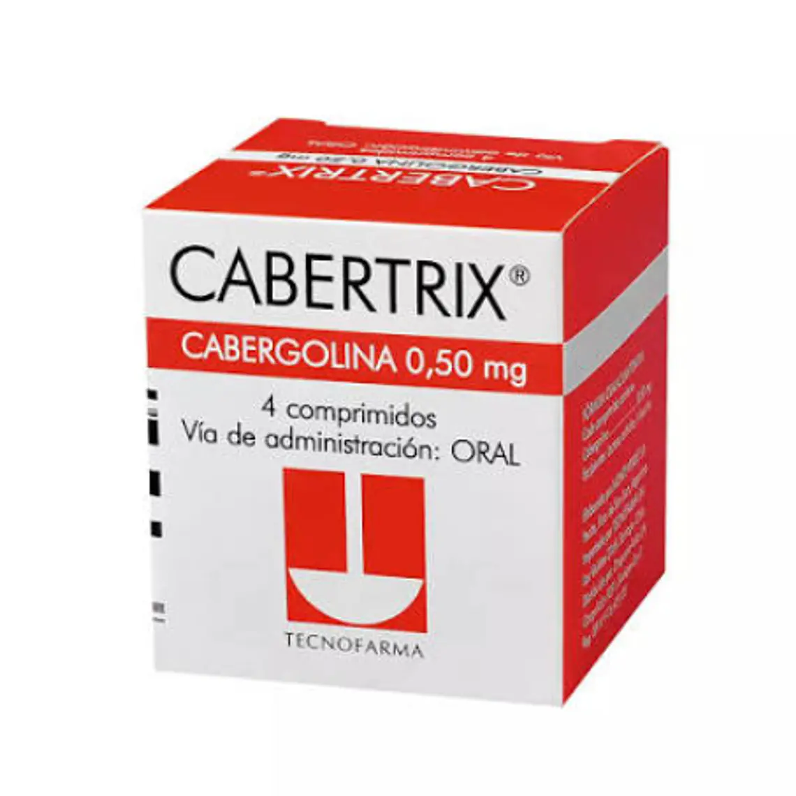 Cabertrix Cabergolina 0,5 mg 4 Comprimidos. 1