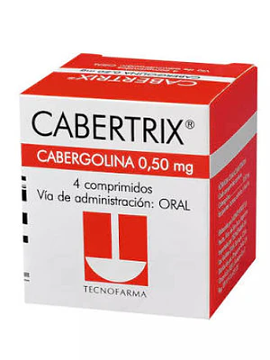 Cabertrix Cabergolina 0,5 mg 4 Comprimidos.