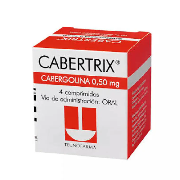 Cabertrix Cabergolina 0,5 mg 4 Comprimidos. 1