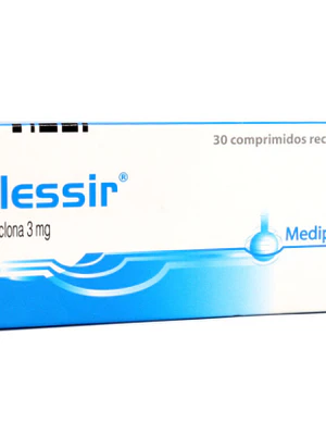 Plessir Eszopiclona 3 mg 30 Comprimidos recubiertos.