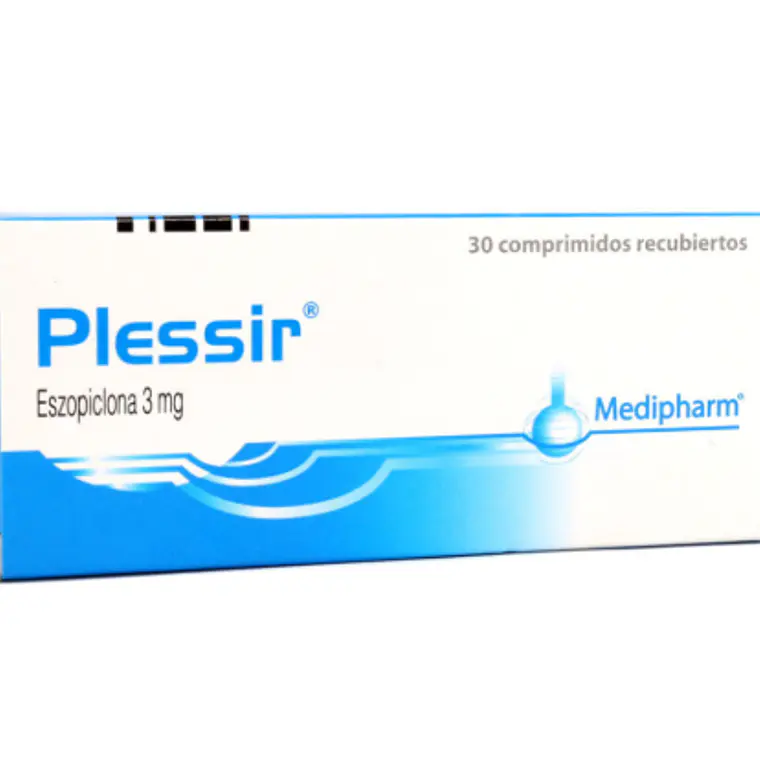 Plessir Eszopiclona 3 mg 30 Comprimidos recubiertos. 1
