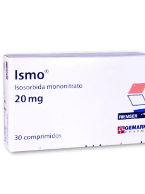 Ismo (R) Isosorbida Mononitrato 20 mg 30 Comprimidos.