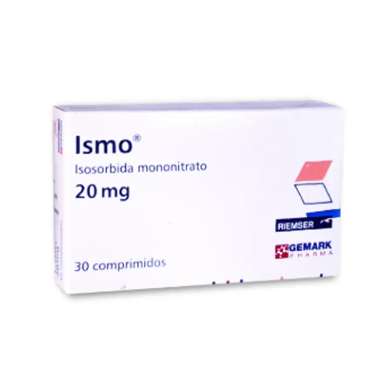 Ismo (R) Isosorbida Mononitrato 20 mg 30 Comprimidos. 1
