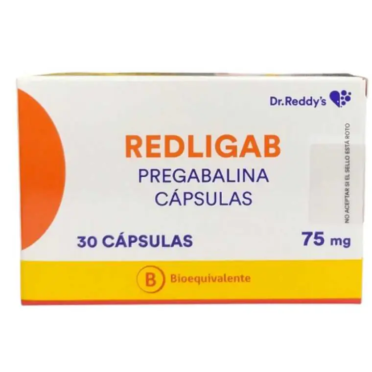 Redligab (B) Pregabalina 75 mg 30 Cápsulas. 1