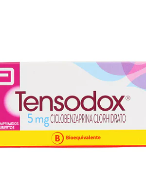 Tensodox (B) Ciclobenzaprina 5 mg 20 Comprimidos recubiertos.