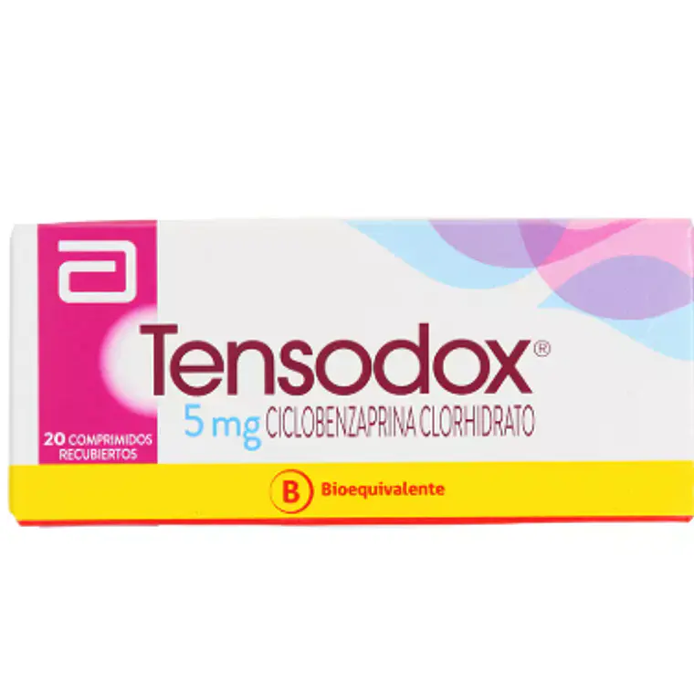 Tensodox (B) Ciclobenzaprina 5 mg 20 Comprimidos recubiertos. 1
