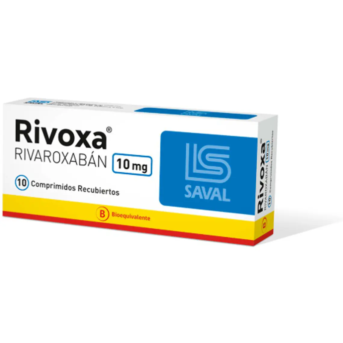 Rivoxa (B) Rivaroxabán 10 mg 10 Comprimidos. 1