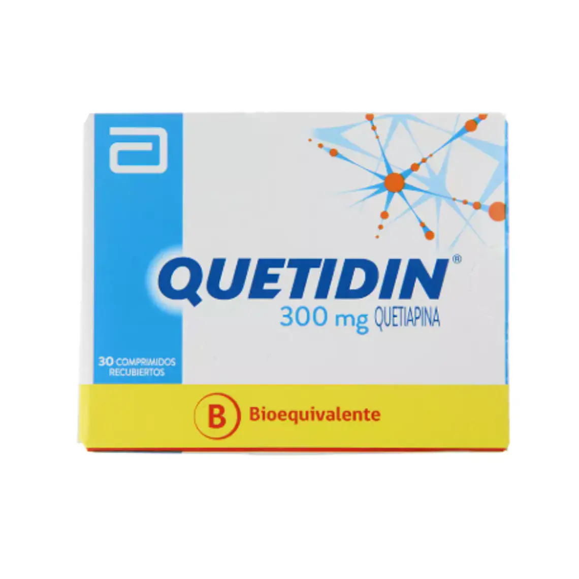 Quetidin (B) Quetiapina 300 mg 30 Comprimidos recubiertos. 1