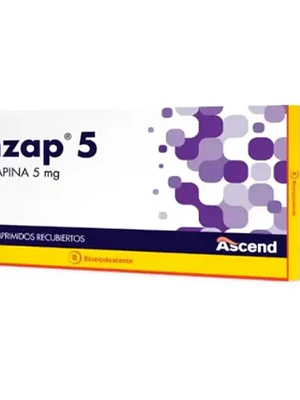 Anzap 5 (B) Olanzapina 5 mg 30 Comprimidos recubiertos.