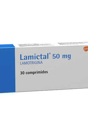 Lamictal Lamotrigina 50 mg 30 Comprimidos.