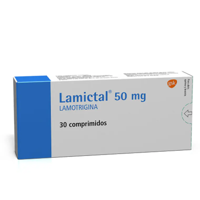 Lamictal Lamotrigina 50 mg 30 Comprimidos. 1
