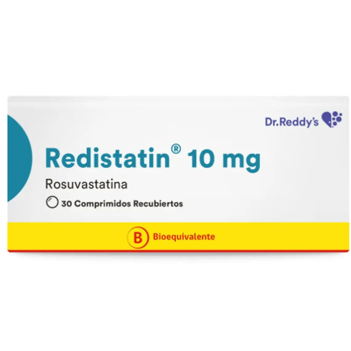 Redistatin (B) Rosuvastatina 10 mg 30 Comprimidos recubiertos. 1