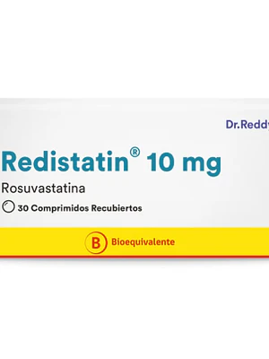 Redistatin (B) Rosuvastatina 10 mg 30 Comprimidos recubiertos.