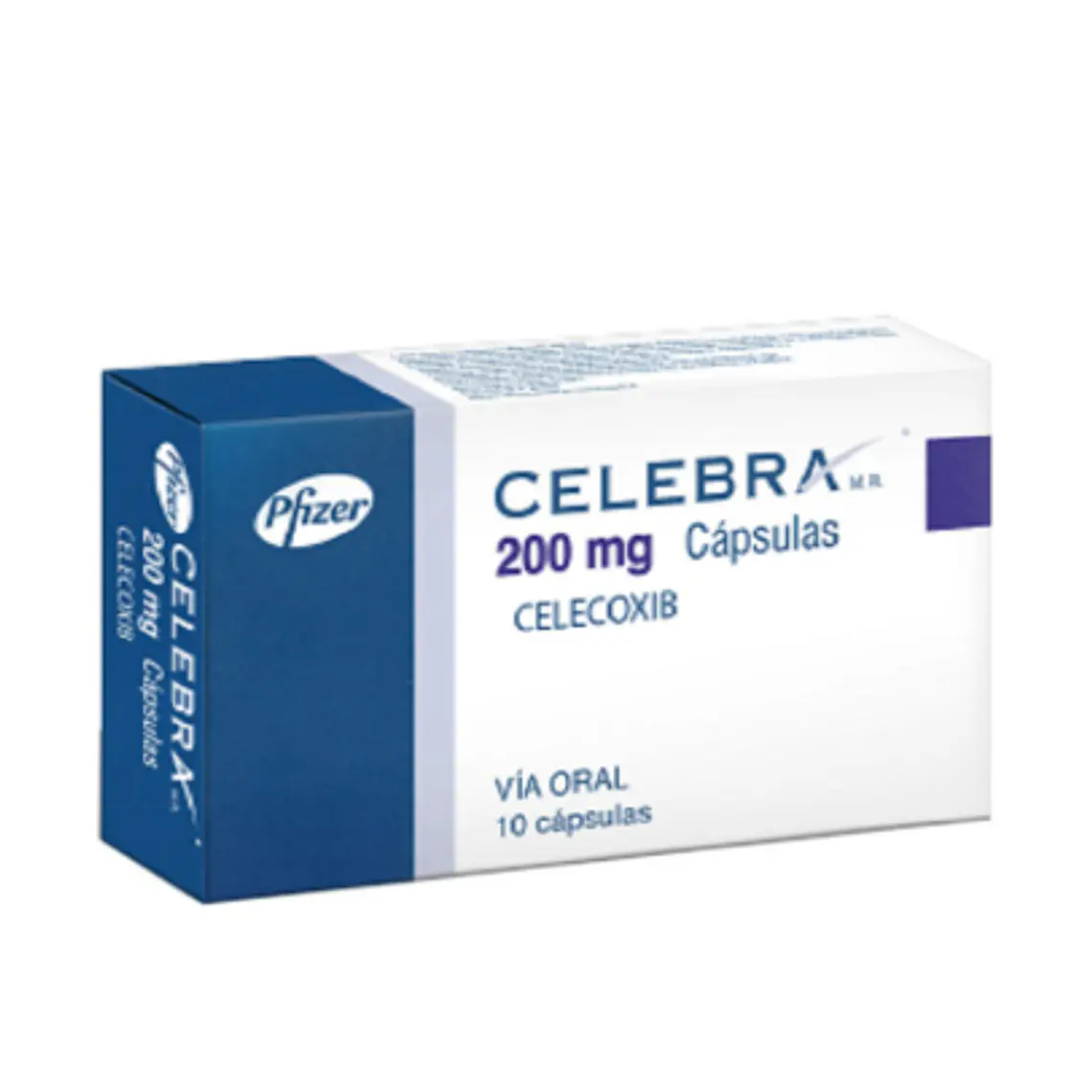 Celebra Celecoxib 200 mg 10 Cápsulas. 1
