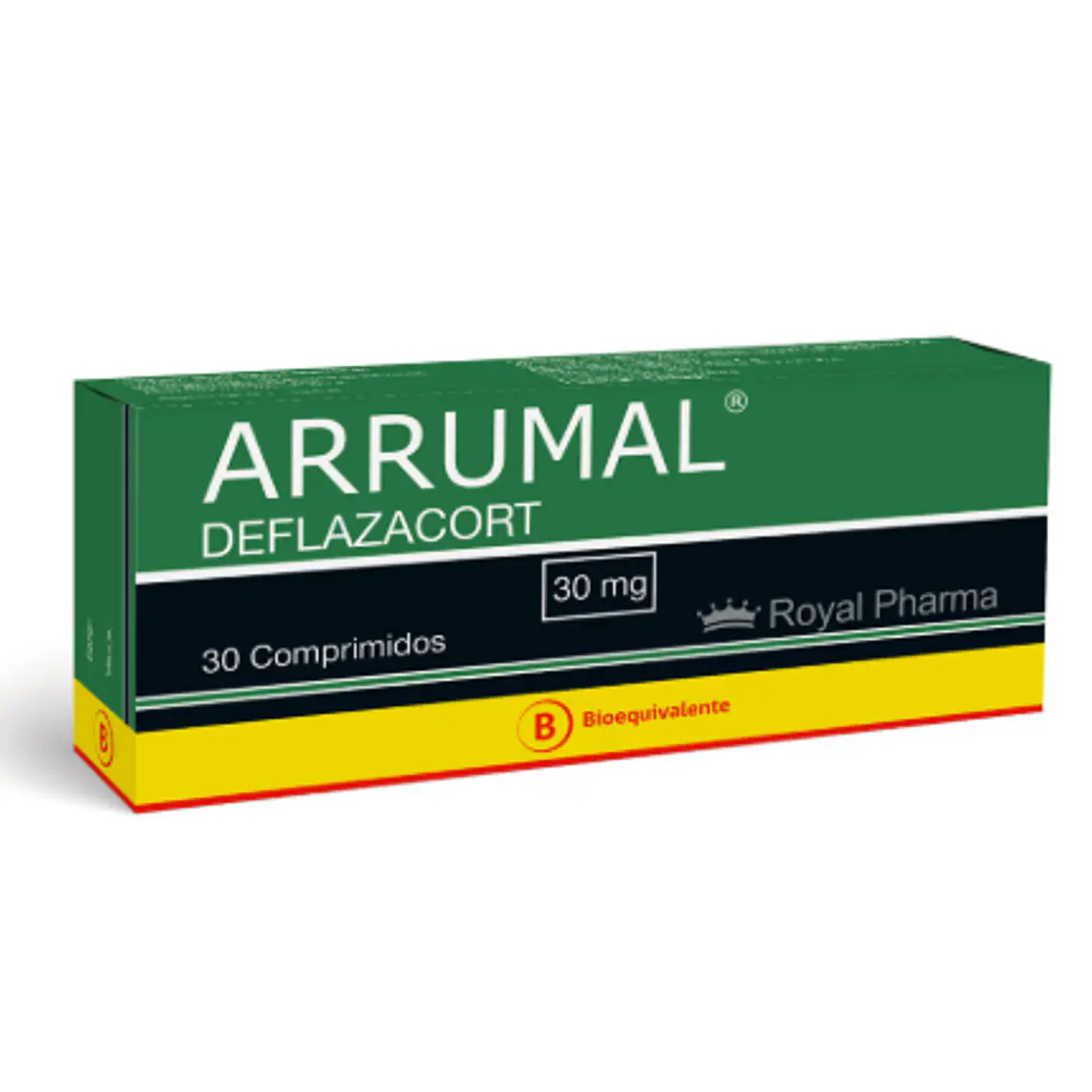 Arrumal (B) Deflazacort 30 mg 30 Comprimidos. 1