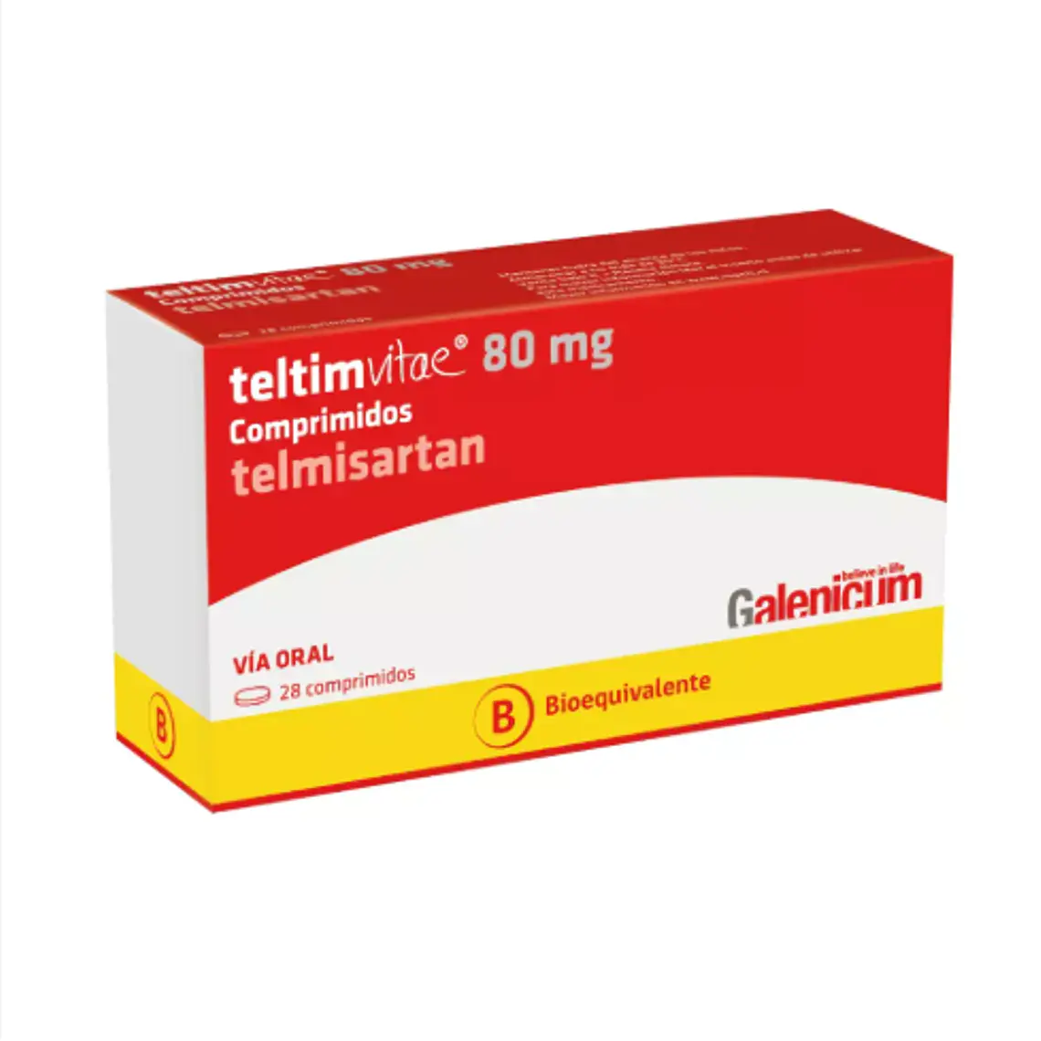 Teltimvitae (B) Telmisartan 80mg 28 Comprimidos 1