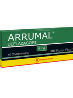 Arrumal (B) Deflazacort 6 mg 40 Comprimidos.