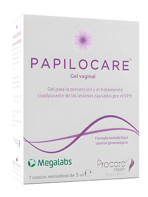 Papilocare Gel Vaginal 7 Cánulas monodosis.