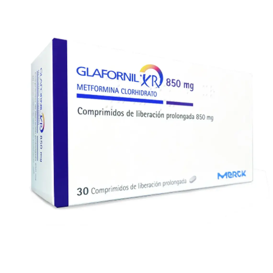 Glafornil XR Metformina 850 mg 30 Comprimidos. 1