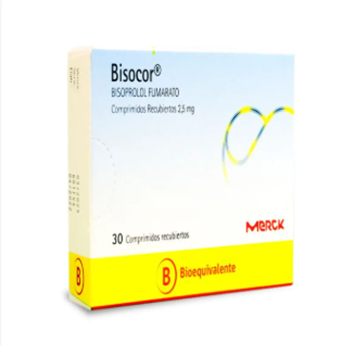 Bisocor (B) Bisoprolol 2,5mg 30 Comprimidos recubiertos. 1