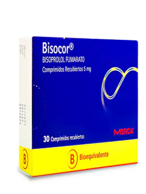 Bisocor (B) Bisoprolol 5 mg 30 Comprimidos recubiertos.