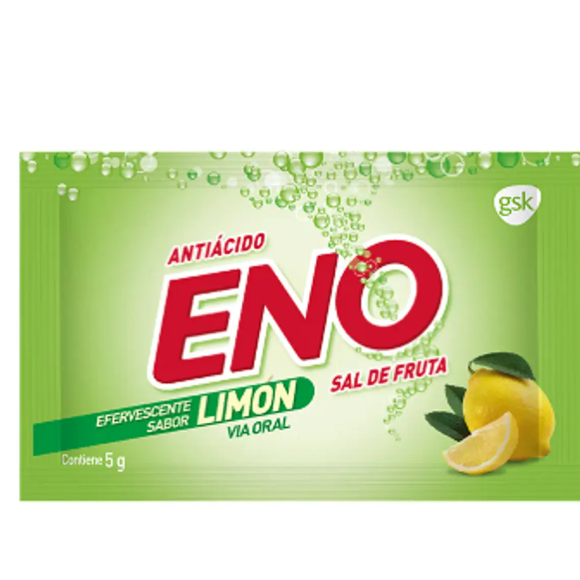 Eno Limón Antiácido 60 sobres de 5 gramos. 1