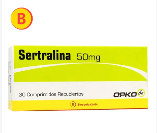 Sertralina (B) 50 mg 30 Comprimidos recubiertos. Opko