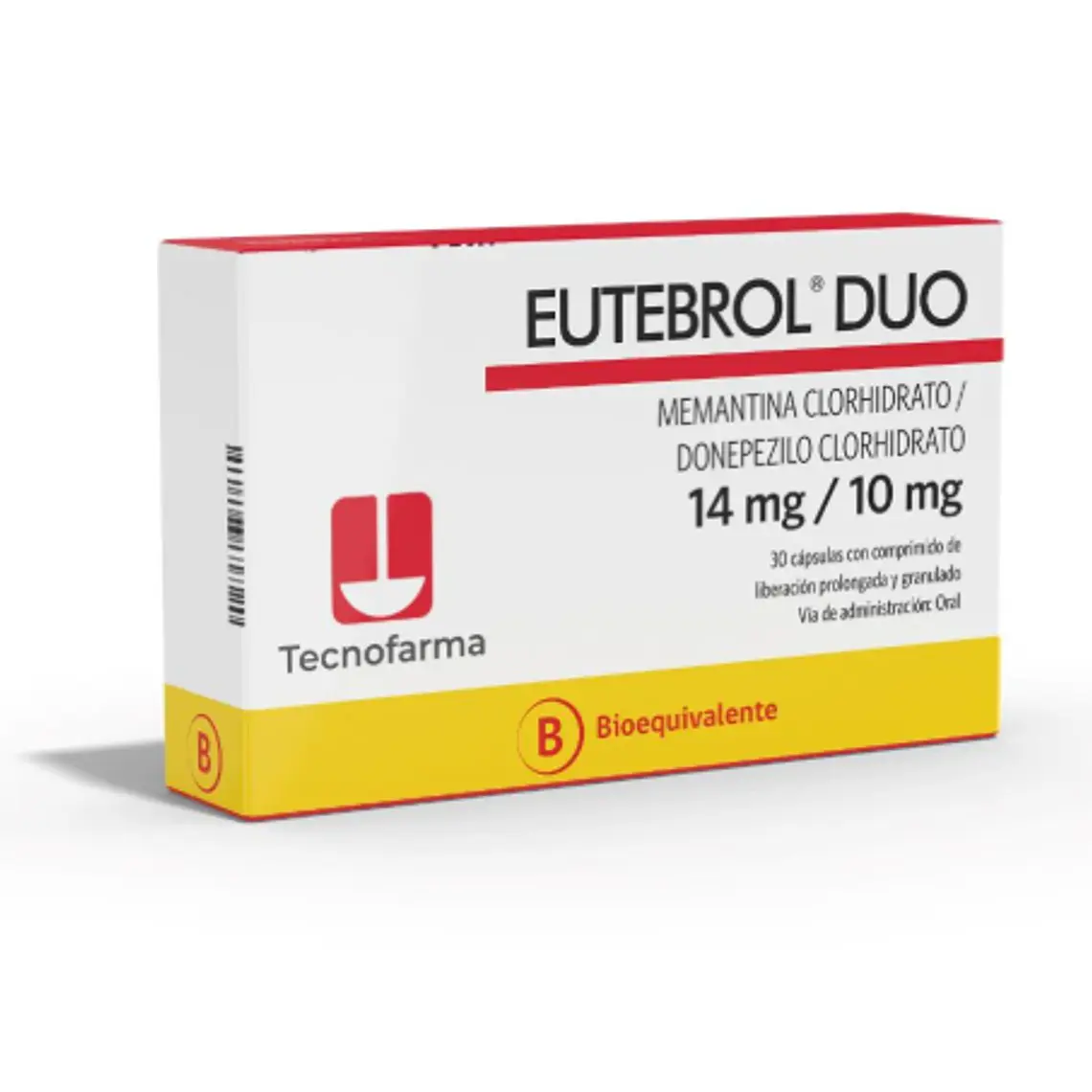Eutebrol Duo (B) Donepezilo, Memantina 10/14 mg 30 Cápsulas. 1