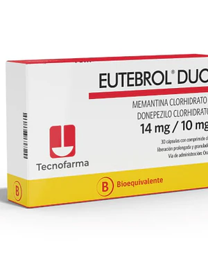 Eutebrol Duo (B) Donepezilo, Memantina 10/14 mg 30 Cápsulas.