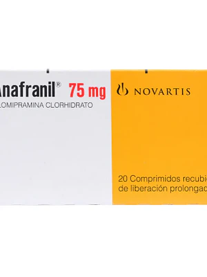 Anafranil Clomipramina  75 mg  20 Comprimidos recubiertos.