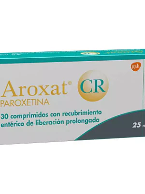 Aroxat CR (R) Paroxetina 25 mg 30 Comprimidos con recubrimiento.