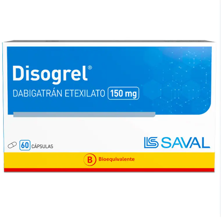Disogrel (B) Dabigatrán 150 mg 60 Cápsulas. 1