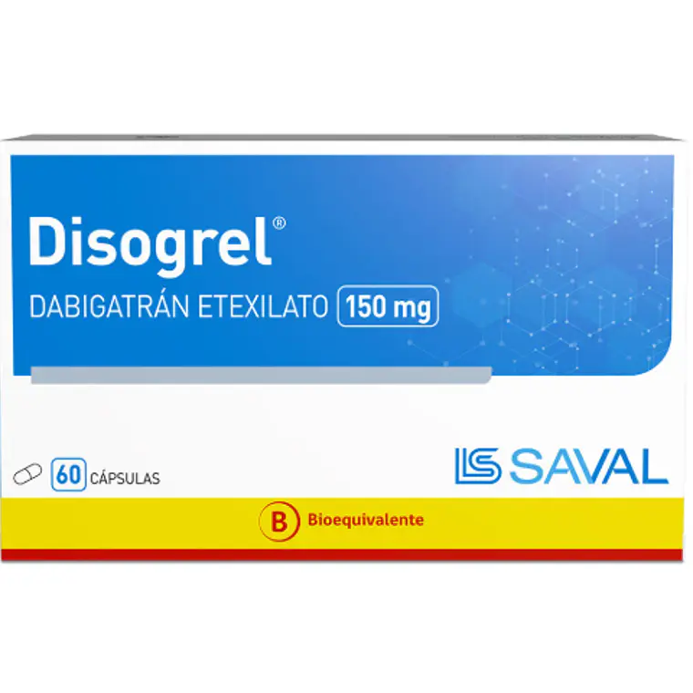 Disogrel (B) Dabigratán 110 mg 60 Cápsulas.   1