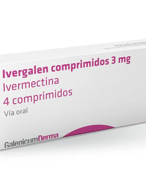 Ivergalen Ivermectina 3 mg 4 Comprimidos.