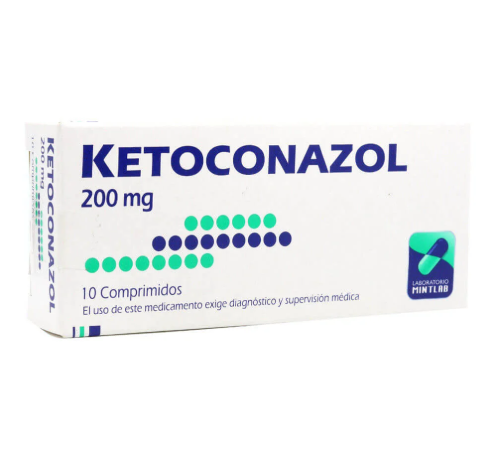 Ketoconazol 200 mg 10 Comprimidos. Mintlab
