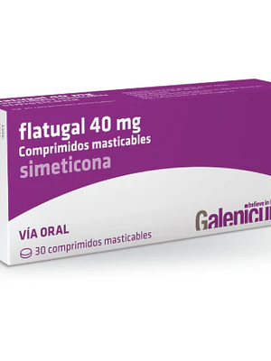 Flatugal Simeticona 40 mg 30 Comprimidos masticables.