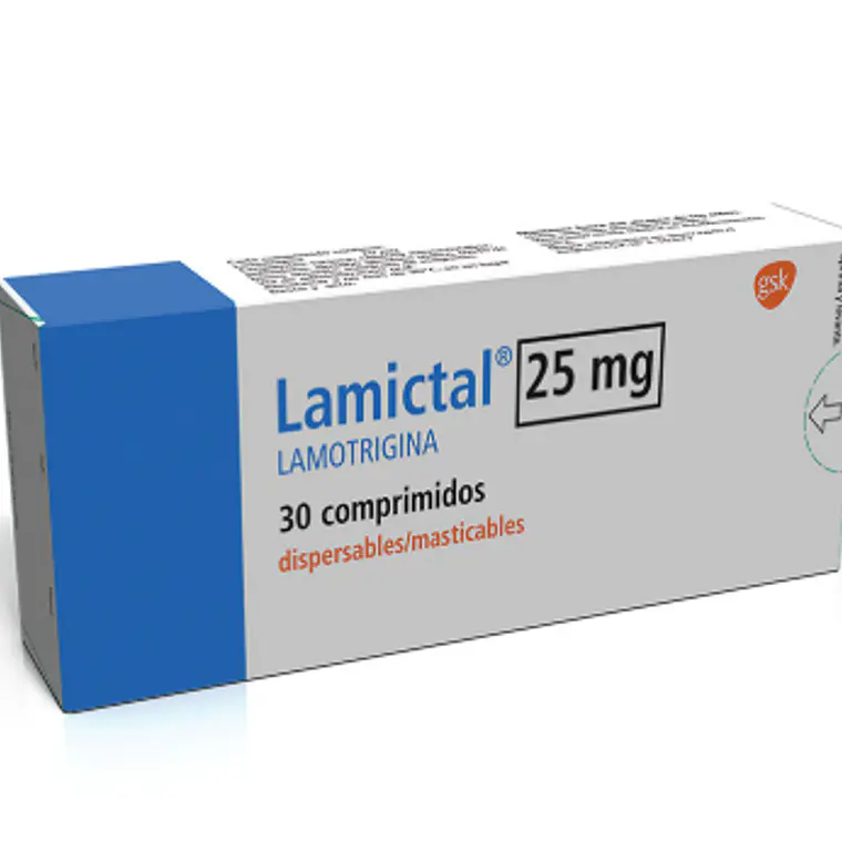 Lamictal Lamotrigina 25 mg 30 Comprimidos dispersables. 1