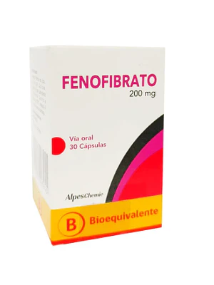 Fenofibrato (B) 200 mg 30 Comprimidos recubiertos.