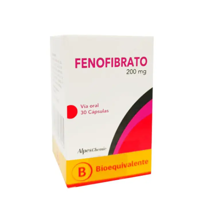 Fenofibrato (B) 200 mg 30 Comprimidos recubiertos. 1