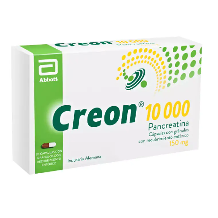 Creon 10000 Pancreatina 150 mg 20 Cápsulas. 1