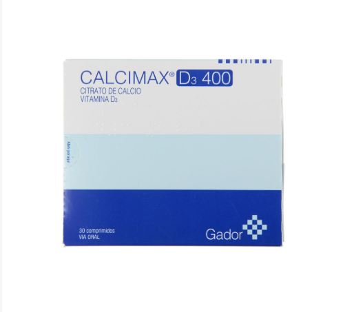 Calcimax D3 400 U.I. 30 Comprimidos.