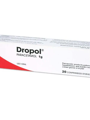 Dropol Paracetamol 1 g 20 Comprimidos efervescentes.