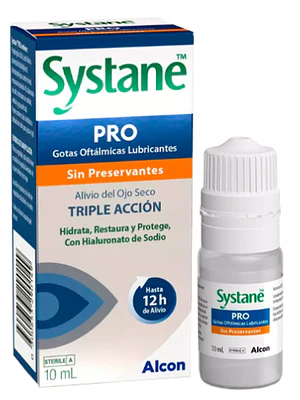 Systane Pro Triple acción Solución oftálmica 10 ml.