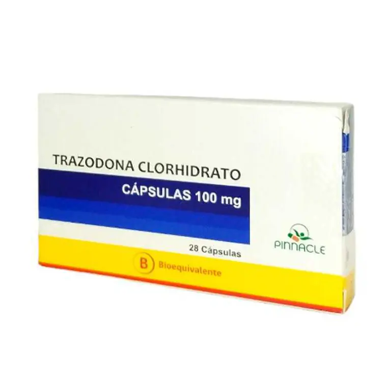 Trazodona clorhidrato (B) 100 mg 28 Cápsulas. Pinnacle  1