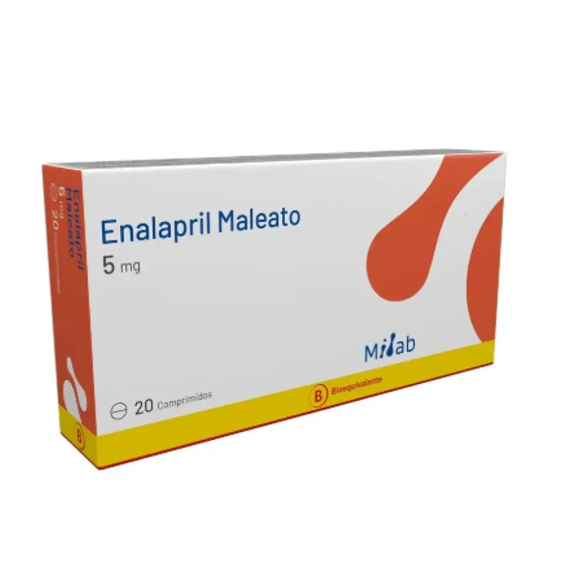 Enalapril maleato (B) 5 mg 20 Comprimidos. Mintlab 1